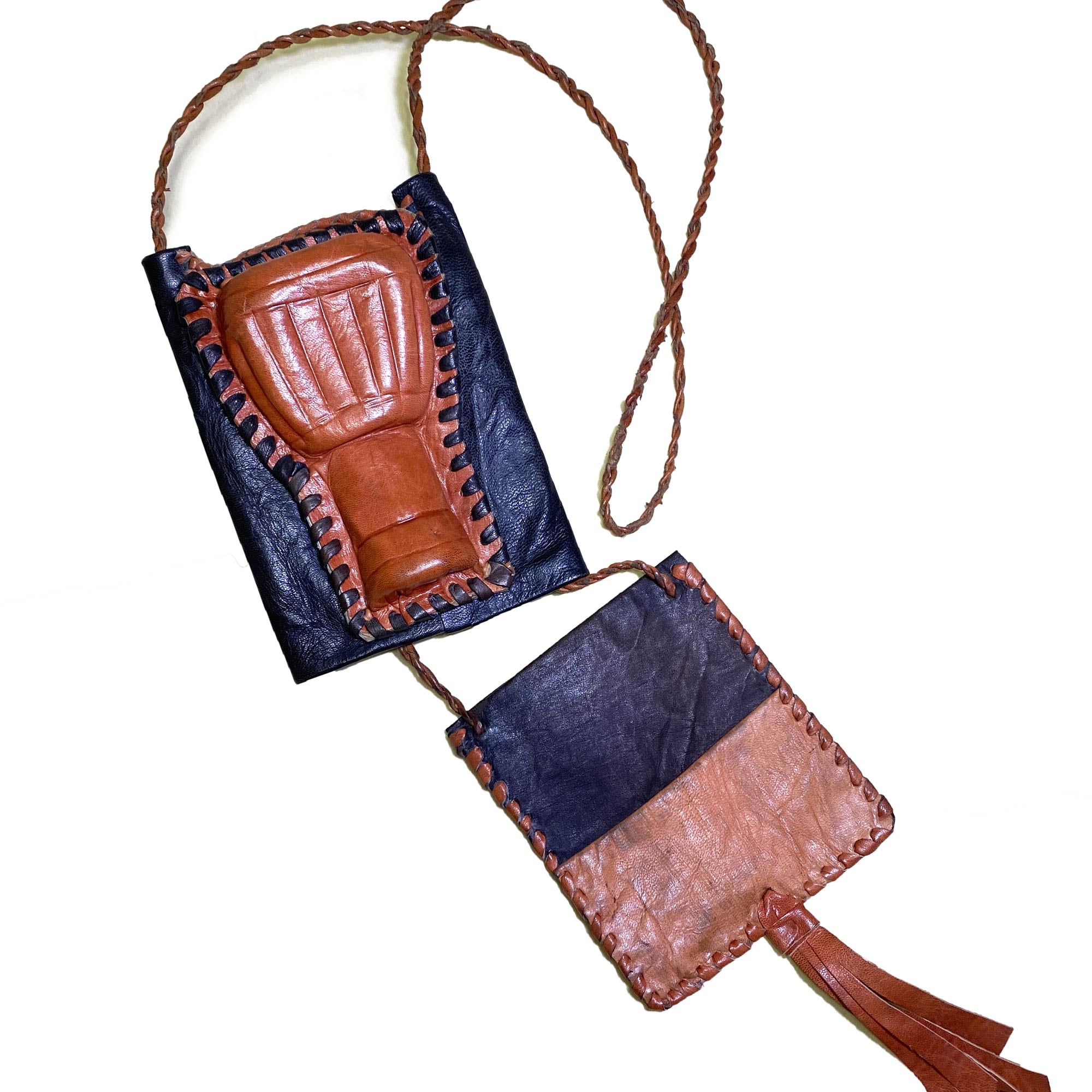 Ghana-Made Leather "Wallet Bag" (Drum)