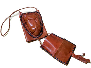Ghana-Made Leather "Wallet Bag" (Lion)